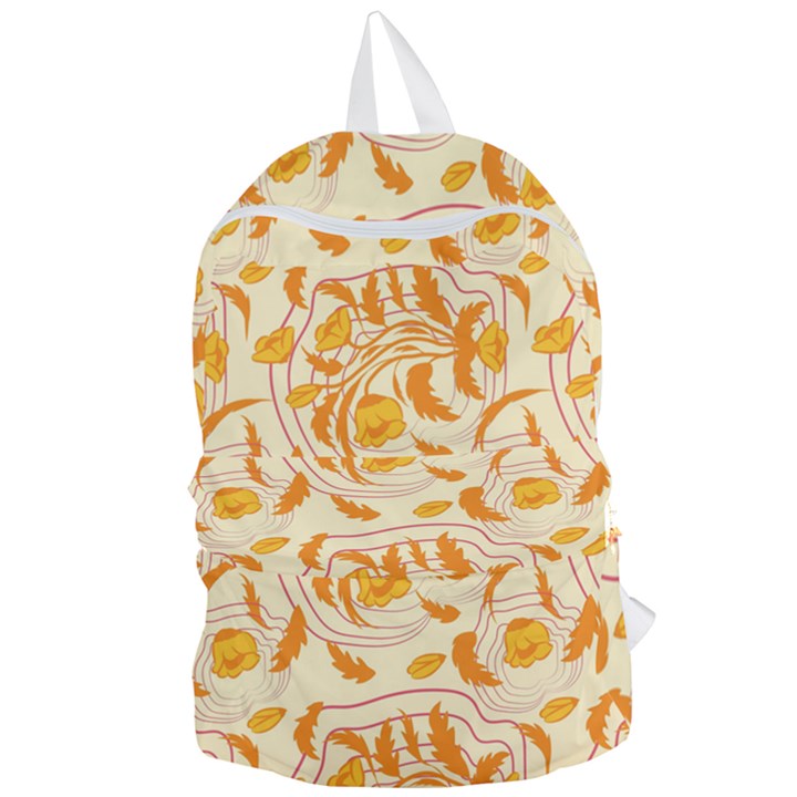 Folk floral pattern. Abstract flowers surface design. Seamless pattern Foldable Lightweight Backpack