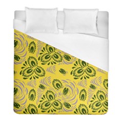 Folk Floral Pattern  Abstract Flowers Surface Design  Seamless Pattern Duvet Cover (full/ Double Size) by Eskimos