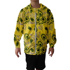 Folk Floral Pattern  Abstract Flowers Surface Design  Seamless Pattern Kids  Hooded Windbreaker by Eskimos