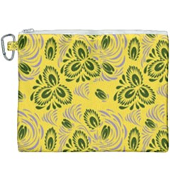 Folk Floral Pattern  Abstract Flowers Surface Design  Seamless Pattern Canvas Cosmetic Bag (xxxl) by Eskimos