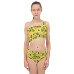 Folk Floral Pattern  Abstract Flowers Surface Design  Seamless Pattern Spliced Up Two Piece Swimsuit by Eskimos