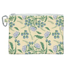 Folk Floral Pattern  Abstract Flowers Surface Design  Seamless Pattern Canvas Cosmetic Bag (xl) by Eskimos