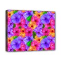 Watercolor Flowers  Multi-colored Bright Flowers Canvas 10  x 8  (Stretched) View1