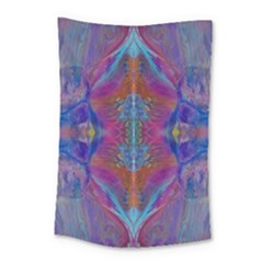 Flowing Duo  Small Tapestry by kaleidomarblingart