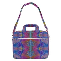 Flowing Duo  Macbook Pro Shoulder Laptop Bag  by kaleidomarblingart