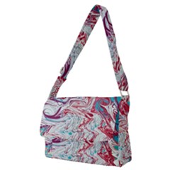 Marbling Patterns Full Print Messenger Bag (m) by kaleidomarblingart