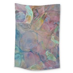 Marbled Pebbles Large Tapestry by kaleidomarblingart