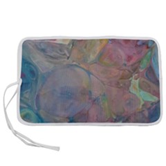 Marbled Pebbles Pen Storage Case (s) by kaleidomarblingart