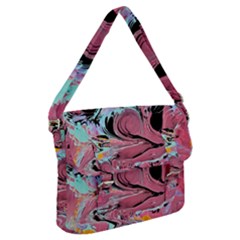 Abstract Marble Buckle Messenger Bag by kaleidomarblingart