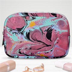 Abstract Marble Make Up Pouch (small) by kaleidomarblingart