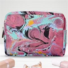 Abstract Marble Make Up Pouch (medium) by kaleidomarblingart