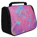 Magenta on blue feathers Full Print Travel Pouch (Big) View2