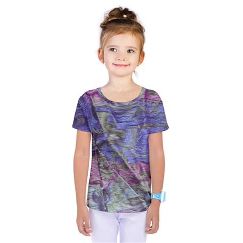 Warp And Weft Kids  One Piece Tee by kaleidomarblingart