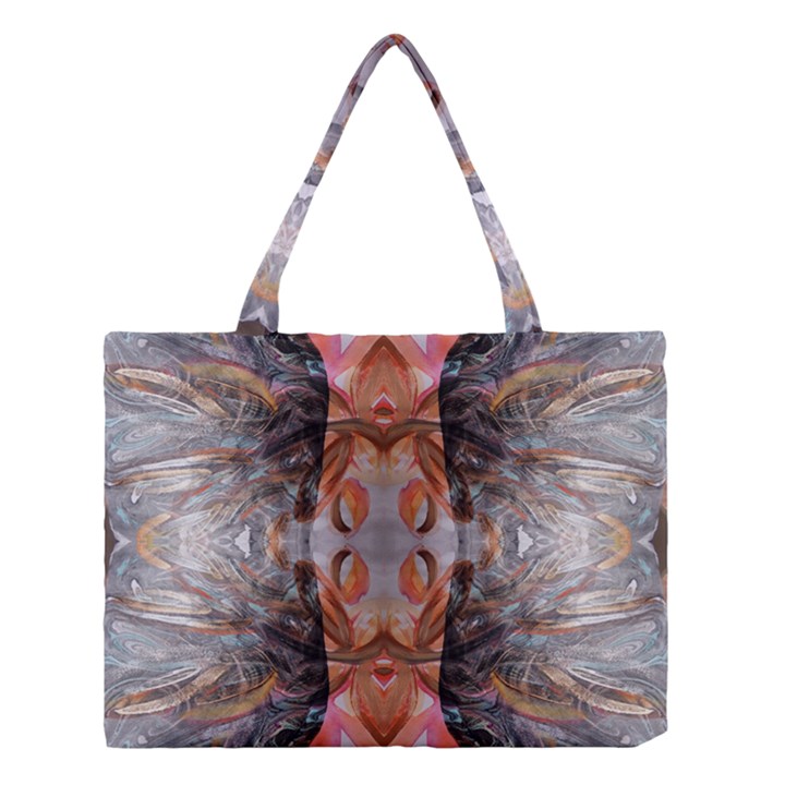 Abstract marbling symmetry Medium Tote Bag