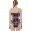 Abstract marbling symmetry Cut Out Top Tankini Set View2