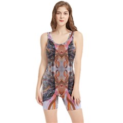 Abstract Marbling Symmetry Women s Wrestling Singlet by kaleidomarblingart