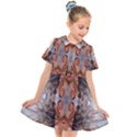 Abstract marbling symmetry Kids  Short Sleeve Shirt Dress View1