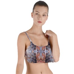 Abstract Marbling Symmetry Layered Top Bikini Top  by kaleidomarblingart