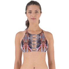 Abstract Marbling Symmetry Perfectly Cut Out Bikini Top by kaleidomarblingart