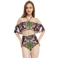 Shrubs Repeats Halter Flowy Bikini Set 