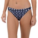 Modern Ornate Striped Pattern Band Bikini Bottom View1