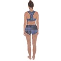 Modern Ornate Striped Pattern Racerback Boyleg Bikini Set View2