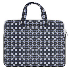 Modern Ornate Striped Pattern Macbook Pro Double Pocket Laptop Bag (large)