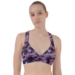  Abstract Marbling Sweetheart Sports Bra by kaleidomarblingart