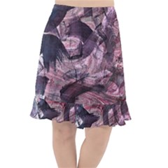  Abstract Marbling Fishtail Chiffon Skirt by kaleidomarblingart