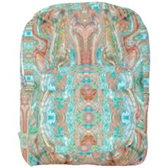 Emerald Marbling Full Print Backpack by kaleidomarblingart