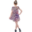 Mixed media leaves Kids  Tie Up Tunic Dress View2