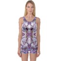 Intricate Lilac One Piece Boyleg Swimsuit View1