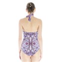 Intricate Lilac Halter Swimsuit View2