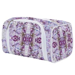 Intricate Lilac Toiletries Pouch by kaleidomarblingart