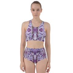 Intricate Lilac Racer Back Bikini Set