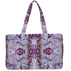 Intricate Lilac Canvas Work Bag by kaleidomarblingart