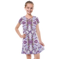 Intricate Lilac Kids  Cross Web Dress by kaleidomarblingart