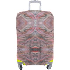 Pink Arabesque Iv Luggage Cover (large)