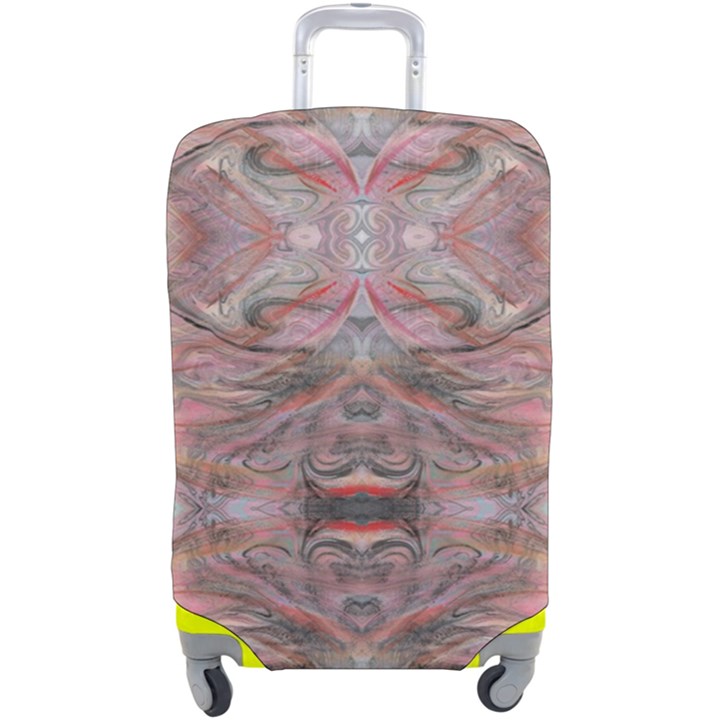 Pink arabesque IV Luggage Cover (Large)