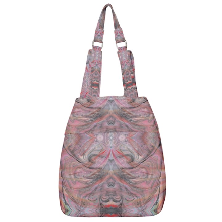 Pink arabesque IV Center Zip Backpack