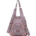 Pink arabesque IV Center Zip Backpack View2