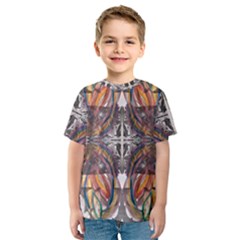 Mixed Media Print Kids  Sport Mesh Tee