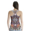 Mixed media print Racer Back Sports Top View2