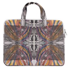 Mixed Media Print Macbook Pro Double Pocket Laptop Bag (large)