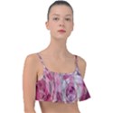 Roses Marbling  Frill Bikini Top View1