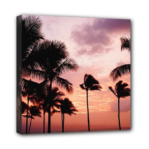 Palm Trees Mini Canvas 8  X 8  (stretched) by LW323