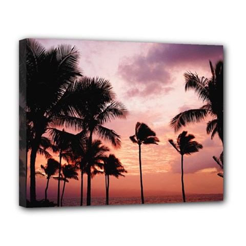 Palm Trees Canvas 14  X 11  (stretched) by LW323