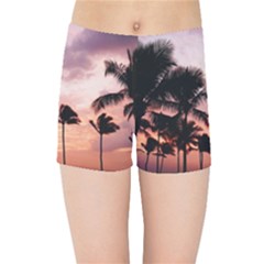 Palm Trees Kids  Sports Shorts by LW323