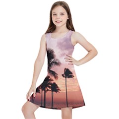 Palm Trees Kids  Lightweight Sleeveless Dress by LW323