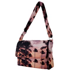 Palm Trees Full Print Messenger Bag (l) by LW323